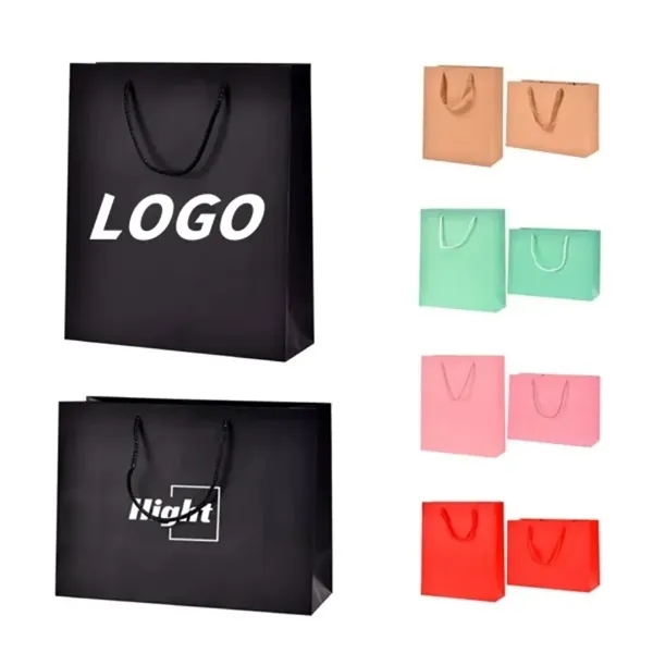 Matte Laminated Paper Shopping Bag - Matte Laminated Paper Shopping Bag - Image 0 of 5