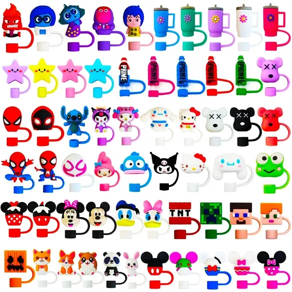 Custom 3D Silicone Straw Topper - Custom 3D Silicone Straw Topper - Image 0 of 8