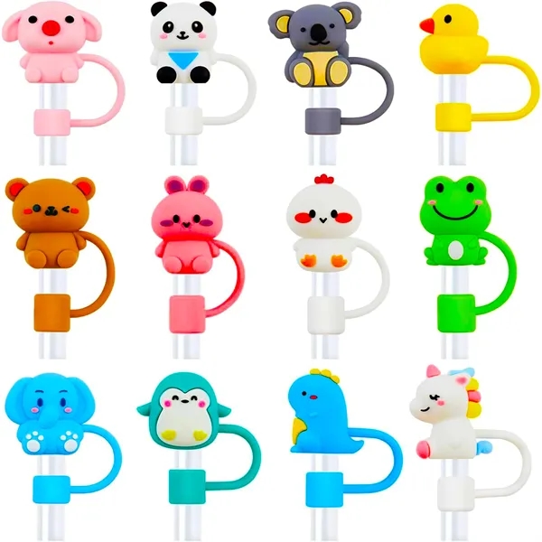 Custom 3D Silicone Straw Topper - Custom 3D Silicone Straw Topper - Image 2 of 8