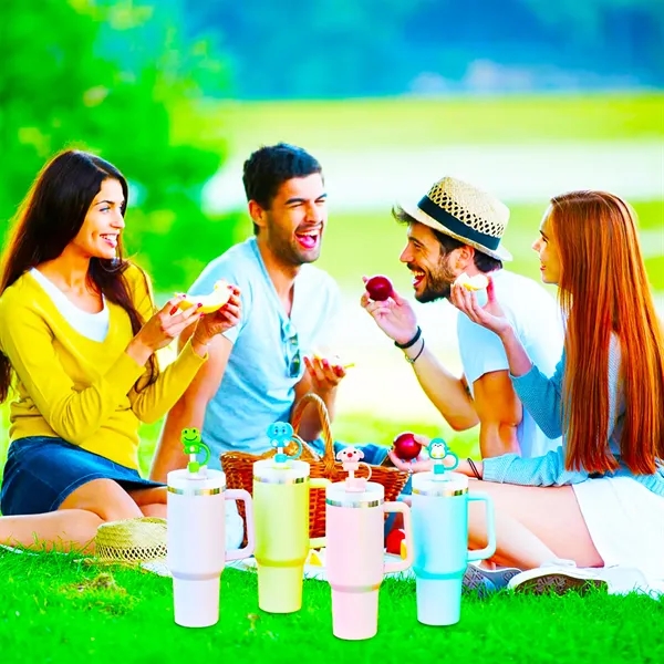 Custom 3D Silicone Straw Topper - Custom 3D Silicone Straw Topper - Image 6 of 8