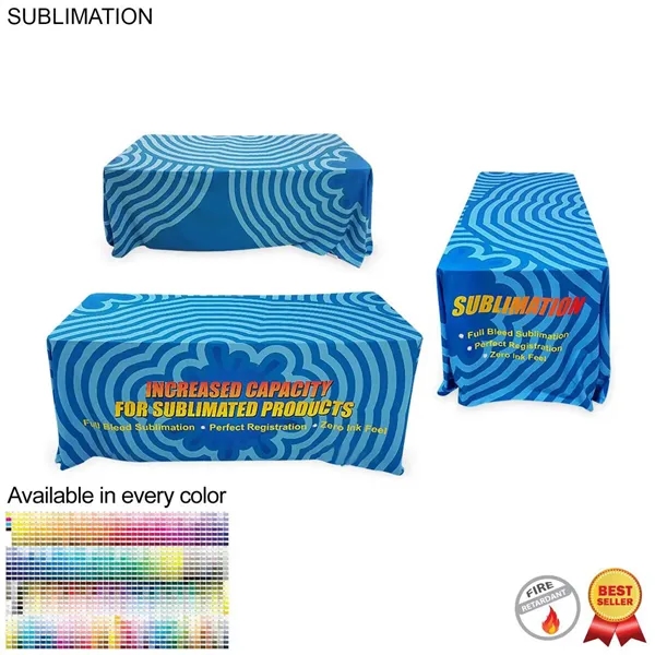 Sublimated Table Throw for 6' (Closed Back) - Sublimated Table Throw for 6' (Closed Back) - Image 4 of 10