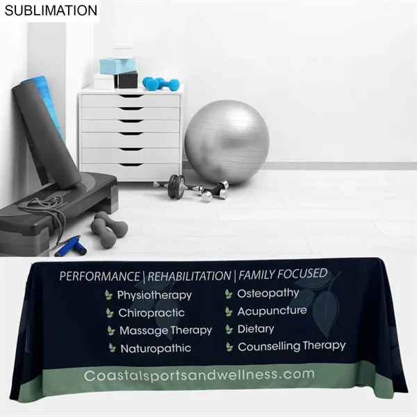 Sublimated Table Throw for 6' (Closed Back) - Sublimated Table Throw for 6' (Closed Back) - Image 10 of 10
