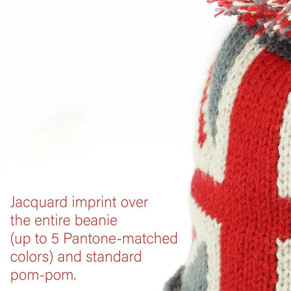 Jacquard Toboggan Beanie - Jacquard Toboggan Beanie - Image 3 of 4