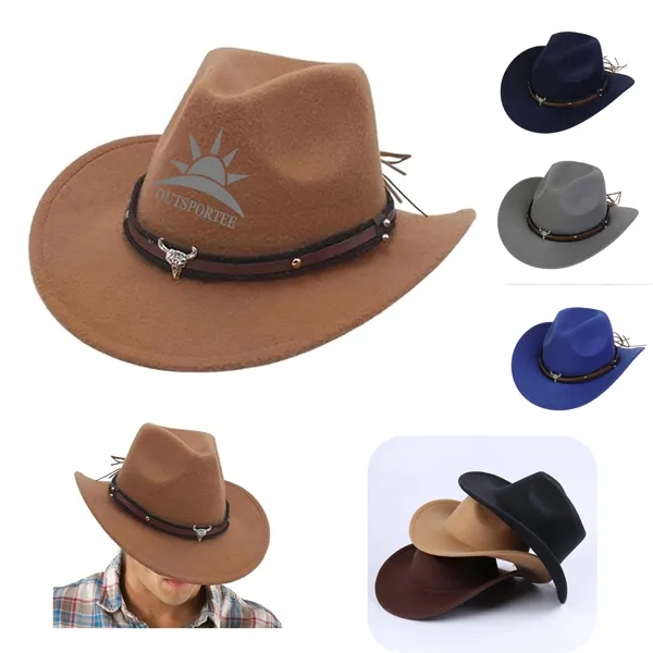 Western Suede Cowboy Hat - Western Suede Cowboy Hat - Image 2 of 2