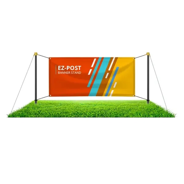 EZ-Post Banner Stands Package (10ft x 4ft) - EZ-Post Banner Stands Package (10ft x 4ft) - Image 0 of 1