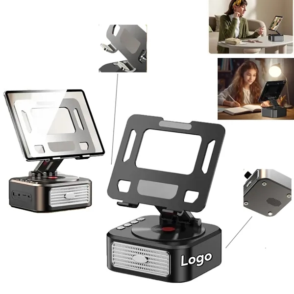 Tablet Stand with Bluetooth Speaker and power bank - Tablet Stand with Bluetooth Speaker and power bank - Image 0 of 5