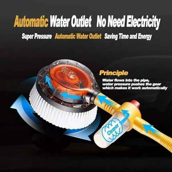 Rotating Car Wash Brush with High Pressure Gun - Rotating Car Wash Brush with High Pressure Gun - Image 4 of 5