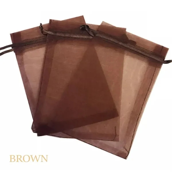Organza Wedding Jewelry Drawstring Gift Bags - Organza Wedding Jewelry Drawstring Gift Bags - Image 8 of 8