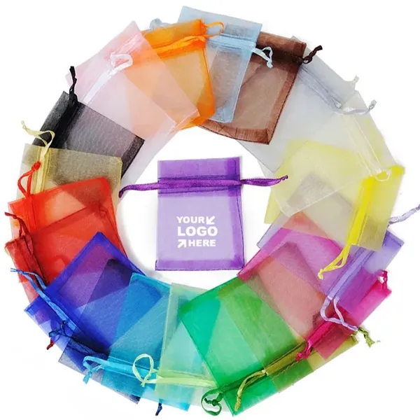 Organza Wedding Jewelry Drawstring Gift Bags - Organza Wedding Jewelry Drawstring Gift Bags - Image 0 of 8