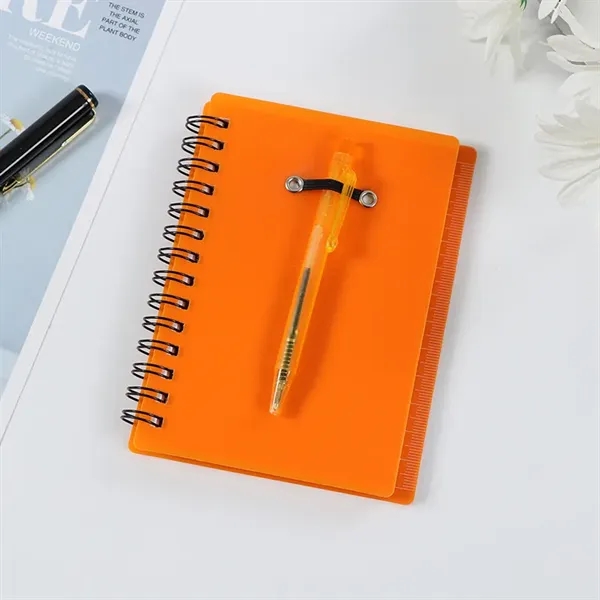 Spiral Pocket Notepad with Pen, Sticky Notes & Tabs - Spiral Pocket Notepad with Pen, Sticky Notes & Tabs - Image 2 of 3