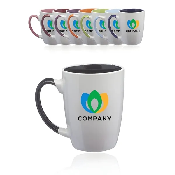 12 Oz. Ceramic Dual Colored Coffee Mugs - 12 Oz. Ceramic Dual Colored Coffee Mugs - Image 0 of 2