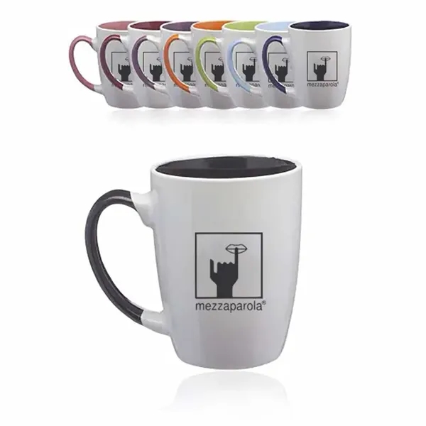 12 Oz. Ceramic Dual Colored Coffee Mugs - 12 Oz. Ceramic Dual Colored Coffee Mugs - Image 1 of 2