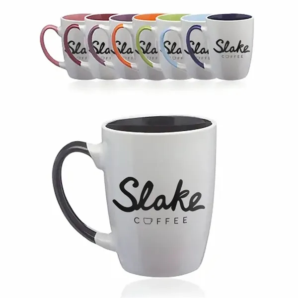 12 Oz. Ceramic Dual Colored Coffee Mugs - 12 Oz. Ceramic Dual Colored Coffee Mugs - Image 2 of 2