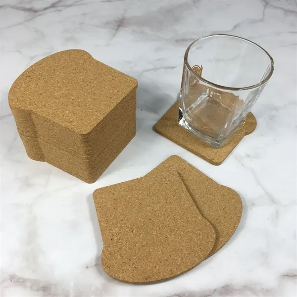 Cork Drink Coasters 4" - Absorbent & Reusable,Bulk Pack - Cork Drink Coasters 4" - Absorbent & Reusable,Bulk Pack - Image 1 of 1