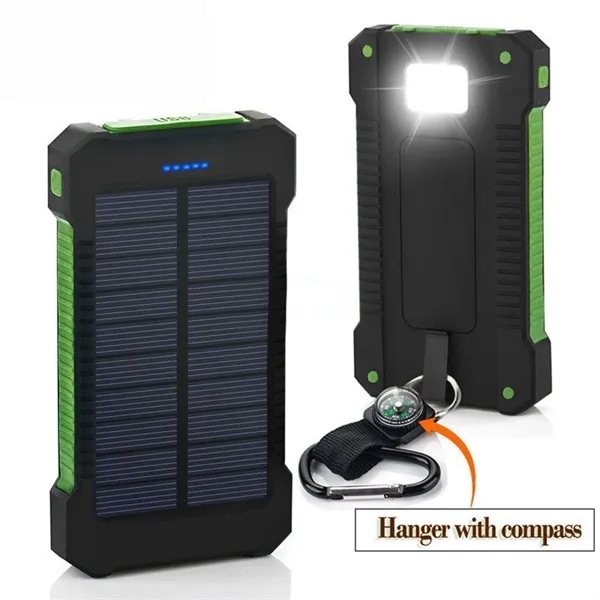 6000mAh Solar Power Bank with Built-in Compass - 6000mAh Solar Power Bank with Built-in Compass - Image 4 of 10