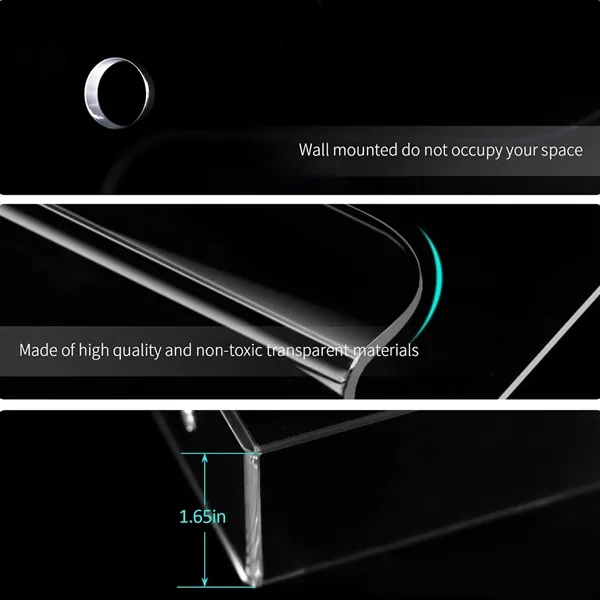 Acrylic Brochure Holder Display Stand For Wall - Acrylic Brochure Holder Display Stand For Wall - Image 1 of 3