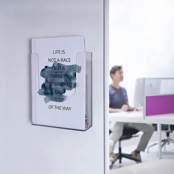 Acrylic Brochure Holder Display Stand For Wall - Acrylic Brochure Holder Display Stand For Wall - Image 3 of 3