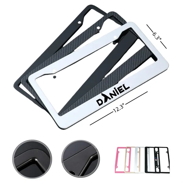 Easy-to-Install Aluminum License Plate Frame - Easy-to-Install Aluminum License Plate Frame - Image 0 of 1