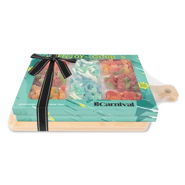 Sour Gummy & Sweet & Savory Charcuterie Trays w/Bamboo Board - Sour Gummy & Sweet & Savory Charcuterie Trays w/Bamboo Board - Image 2 of 3