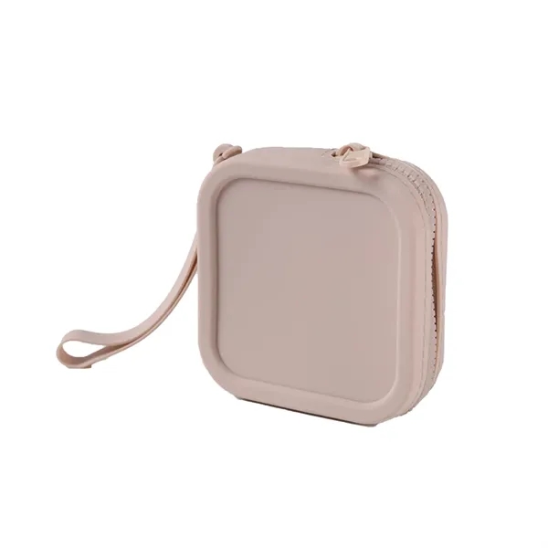 Square Silicone Cosmetic Bag - Square Silicone Cosmetic Bag - Image 5 of 8