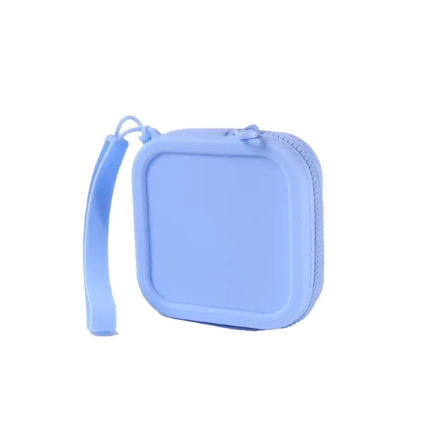 Square Silicone Cosmetic Bag - Square Silicone Cosmetic Bag - Image 2 of 8