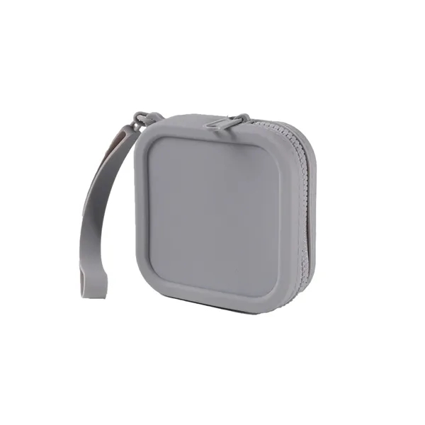 Square Silicone Cosmetic Bag - Square Silicone Cosmetic Bag - Image 3 of 8