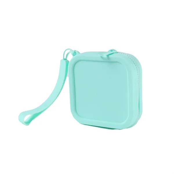 Square Silicone Cosmetic Bag - Square Silicone Cosmetic Bag - Image 4 of 8