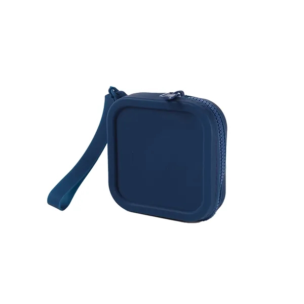 Square Silicone Cosmetic Bag - Square Silicone Cosmetic Bag - Image 6 of 8