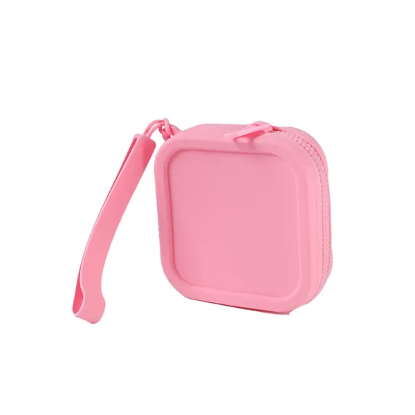 Square Silicone Cosmetic Bag - Square Silicone Cosmetic Bag - Image 7 of 8