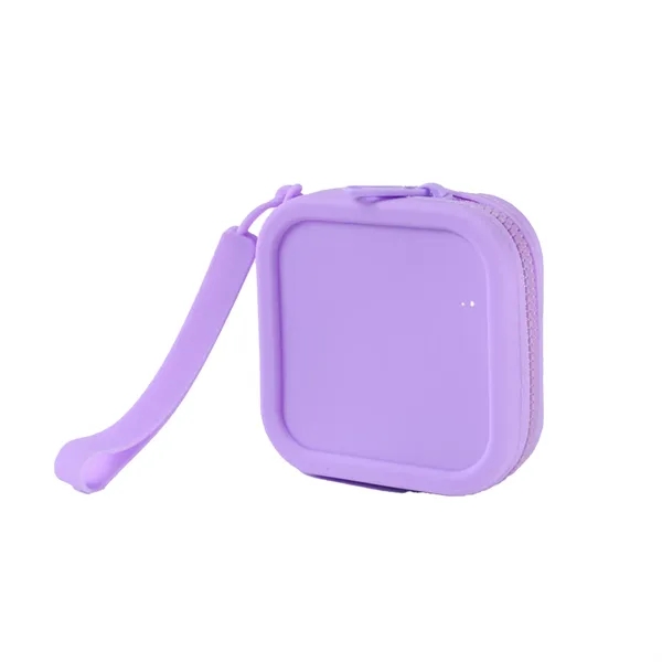 Square Silicone Cosmetic Bag - Square Silicone Cosmetic Bag - Image 8 of 8