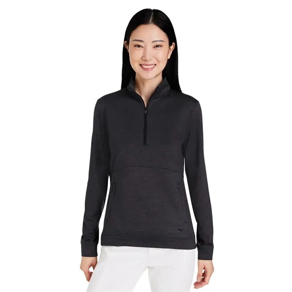 Puma Golf Ladies' Cloudspun Rockaway Quarter-Zip - Puma Golf Ladies' Cloudspun Rockaway Quarter-Zip - Image 8 of 18