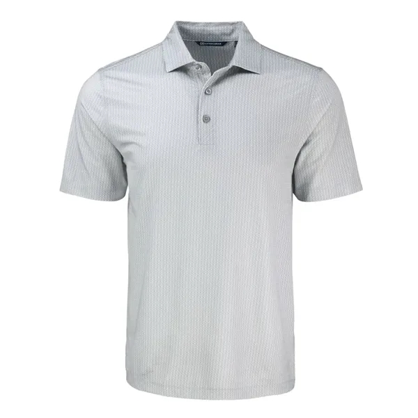 Cutter & Buck Pike Eco Shadow Check Print Recycled Mens Polo - Cutter & Buck Pike Eco Shadow Check Print Recycled Mens Polo - Image 5 of 9