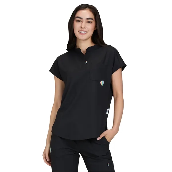 koi - Smiley World - Women's One-Pocket Split Neck Dolman... - koi - Smiley World - Women's One-Pocket Split Neck Dolman... - Image 0 of 3