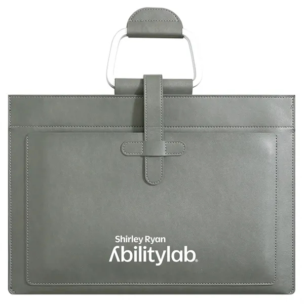 Leather A4 File Folder Document Holder With Handle - Leather A4 File Folder Document Holder With Handle - Image 1 of 6