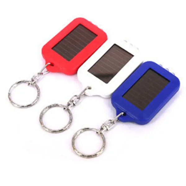 Solar LED Keychain Flashlight - Solar LED Keychain Flashlight - Image 1 of 5