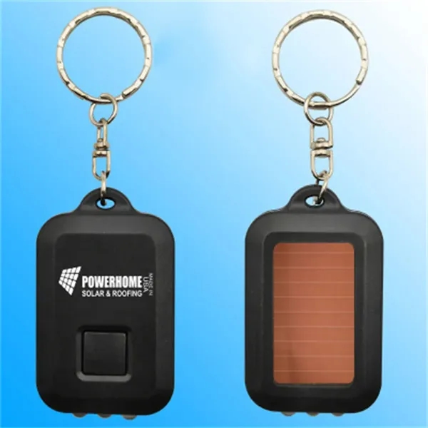 Solar LED Keychain Flashlight - Solar LED Keychain Flashlight - Image 2 of 5