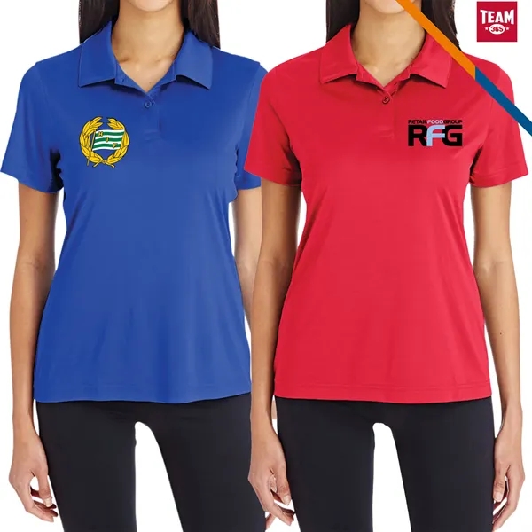 Team 365® Ladies Polyester Polo Shirt - Team 365® Ladies Polyester Polo Shirt - Image 1 of 4