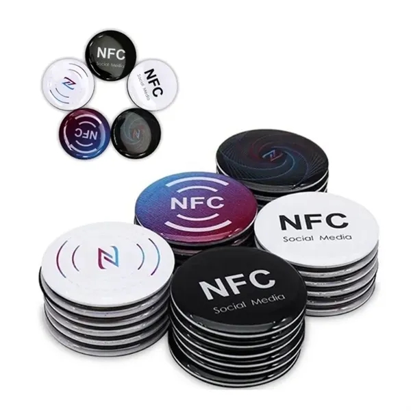 NFC Enabled Epoxy Stickers  3.75" x 3.75" Anti-Metal Ta - NFC Enabled Epoxy Stickers  3.75" x 3.75" Anti-Metal Ta - Image 2 of 2