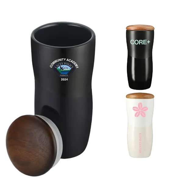 12 oz. Ceramic Easy-Grip Tumbler w/ Lid - 12 oz. Ceramic Easy-Grip Tumbler w/ Lid - Image 0 of 5