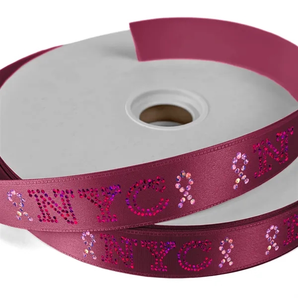 1" Badge Satin Ribbon - 25yd Roll - Sparkle - 1" Badge Satin Ribbon - 25yd Roll - Sparkle - Image 7 of 19