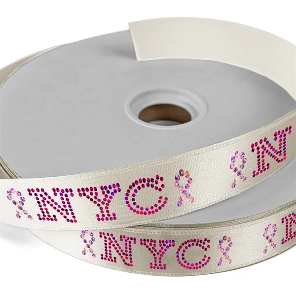 1" Badge Satin Ribbon - 25yd Roll - Sparkle - 1" Badge Satin Ribbon - 25yd Roll - Sparkle - Image 9 of 19