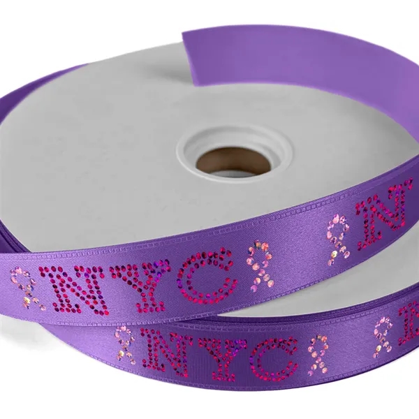 1" Badge Satin Ribbon - 25yd Roll - Sparkle - 1" Badge Satin Ribbon - 25yd Roll - Sparkle - Image 18 of 19