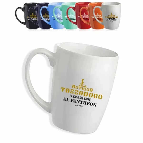 Curved Glossy Ceramic Mugs - Curved Glossy Ceramic Mugs - Image 1 of 2