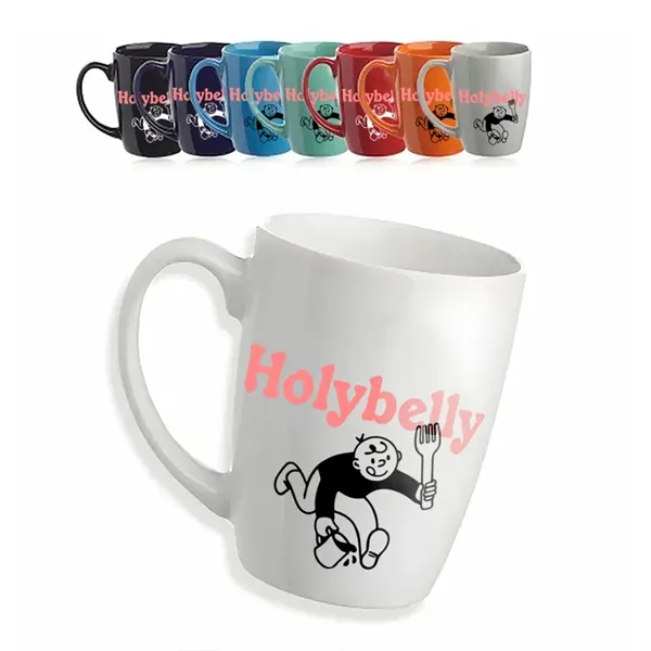Curved Glossy Ceramic Mugs - Curved Glossy Ceramic Mugs - Image 2 of 2