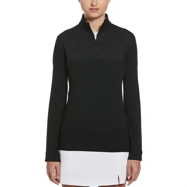 Perry Ellis Ladies 1/4 Zip Pullover - Perry Ellis Ladies 1/4 Zip Pullover - Image 1 of 4