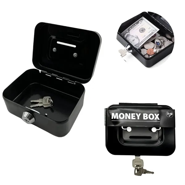 Small Cash Box With Lock And Slot - Small Cash Box With Lock And Slot - Image 0 of 2