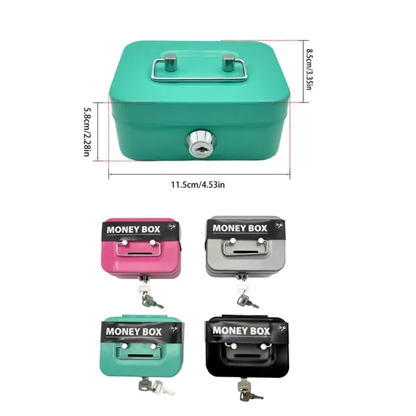 Small Cash Box With Lock And Slot - Small Cash Box With Lock And Slot - Image 1 of 2