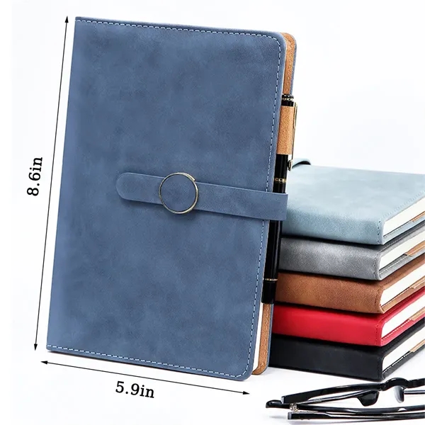 A5 Pu Leather Notebook With Buckle - A5 Pu Leather Notebook With Buckle - Image 1 of 4