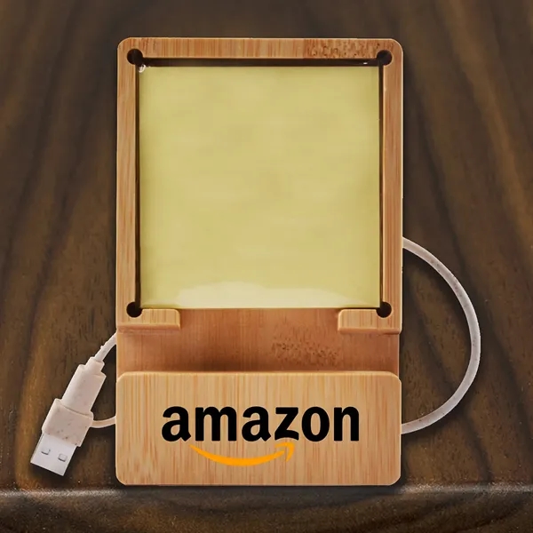 Bamboo USB Hub/Phone Holder/Small Post It Holder - Bamboo USB Hub/Phone Holder/Small Post It Holder - Image 5 of 6