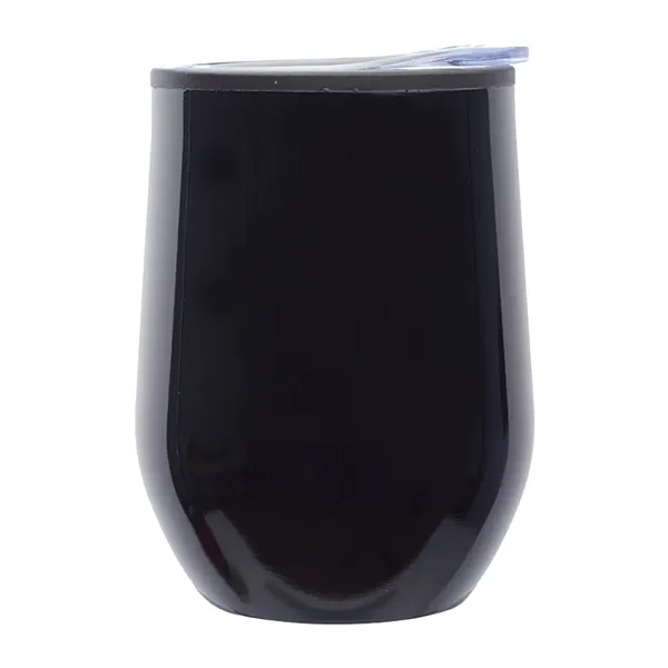 12 Oz. Shelby Stemless Wine Glasses W/ Convenient Lid